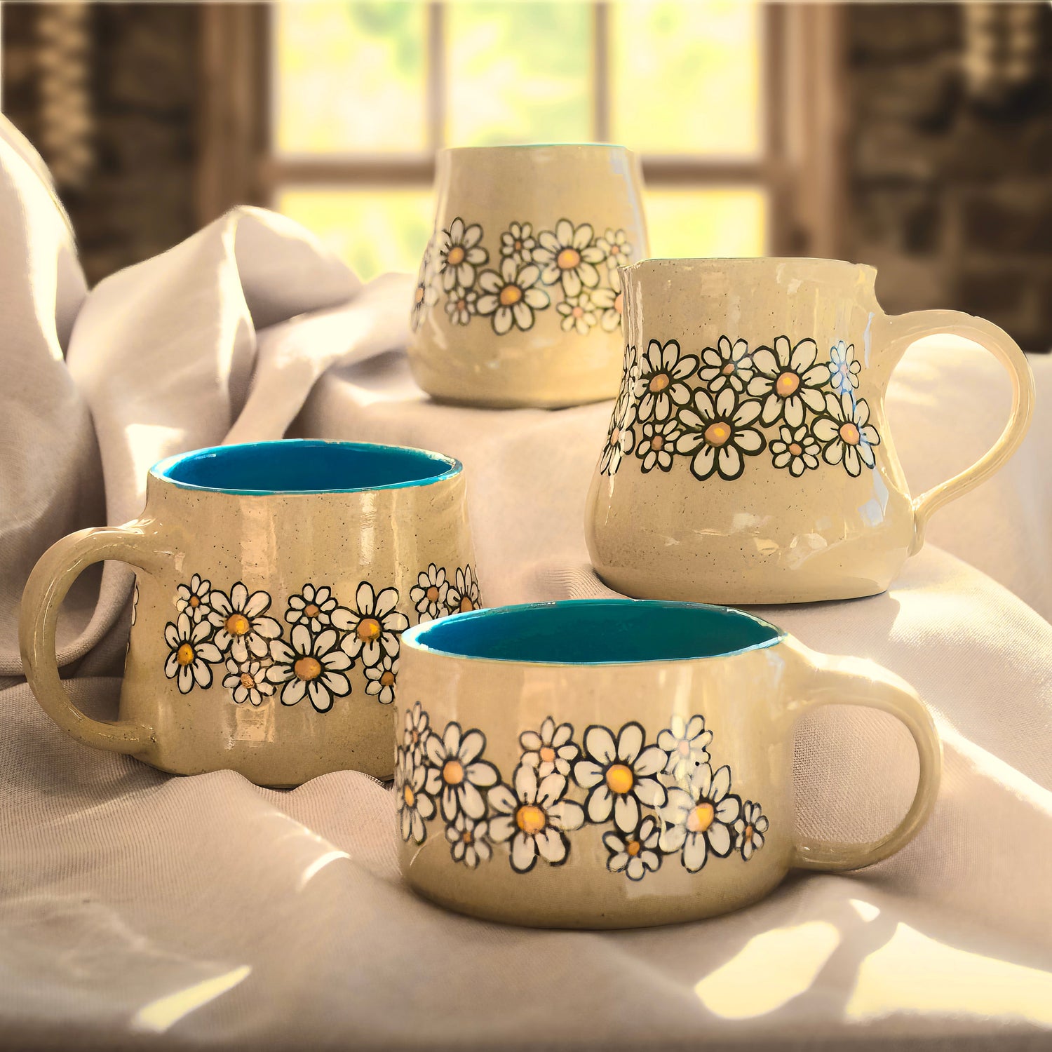 Cottage Flower Mugs