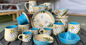 Handmade Pottery made in Penticton BC Handpainted and made at the Cannery trade centre