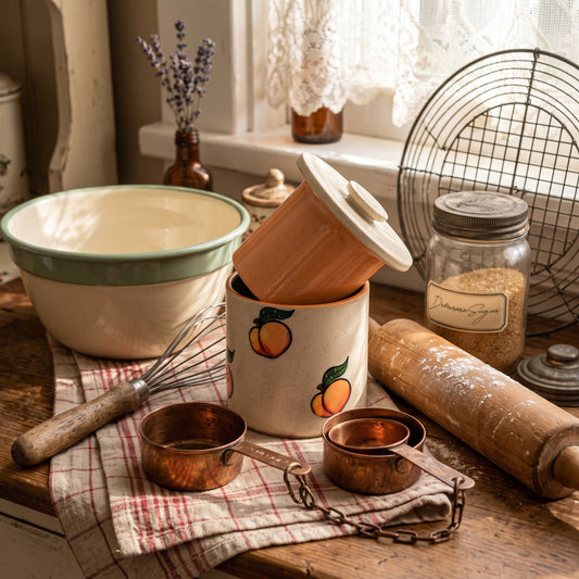 Heritage Peach Butter Crock