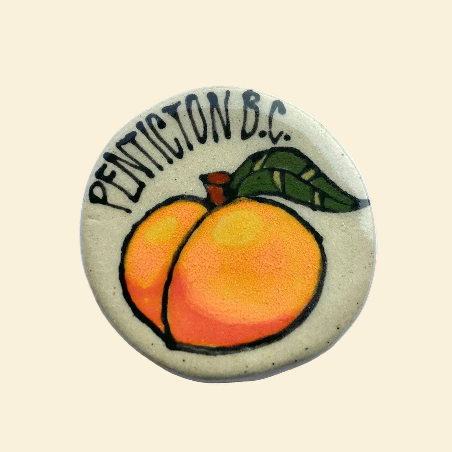 Heritage Peach Fridge Magnet