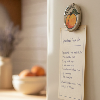 Heritage Peach Fridge Magnet